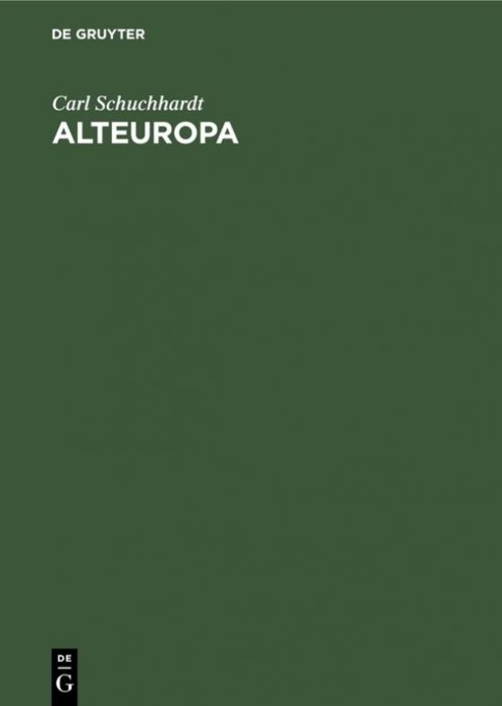 Cover-Bild Alteuropa