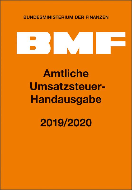 Cover-Bild Amtliche Umsatzsteuer-Handausgabe 2019/2020