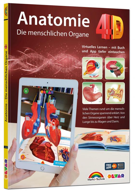 Cover-Bild Anatomie 4D - die menschlichen Organe mit APP zum virtuellen Rundgang