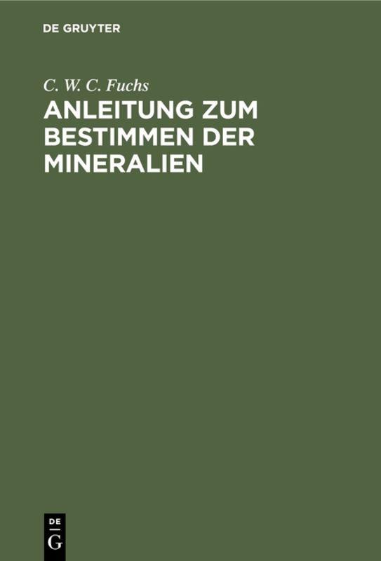 Cover-Bild Anleitung zum Bestimmen der Mineralien