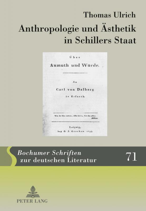 Cover-Bild Anthropologie und Ästhetik in Schillers Staat