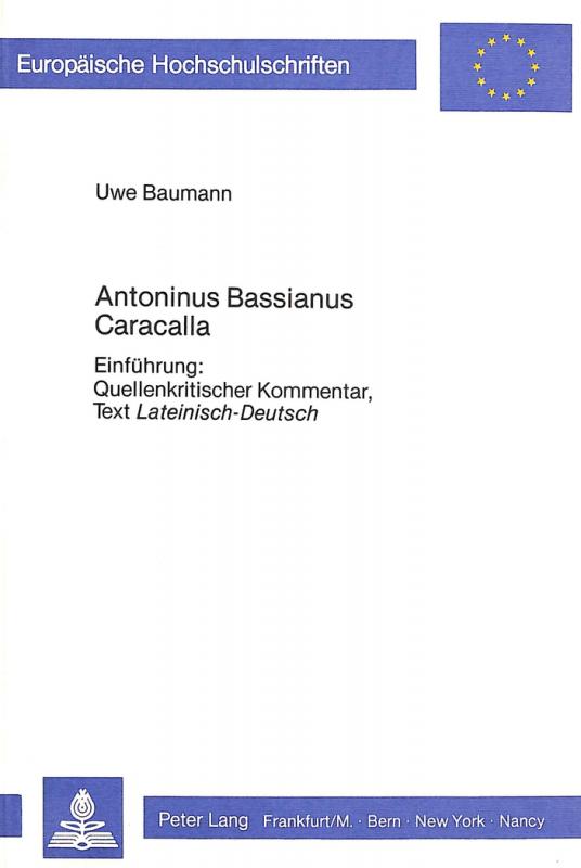 Cover-Bild Antoninus Bassianus Caracalla