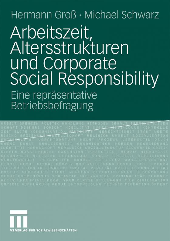 Cover-Bild Arbeitszeit, Altersstrukturen und Corporate Social Responsibility