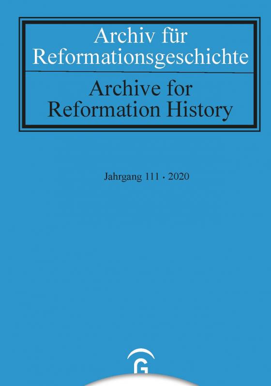 Cover-Bild Archiv für Reformationsgeschichte – Aufsatzband