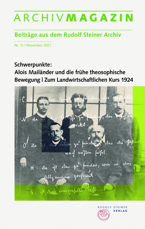 Cover-Bild ARCHIVMAGAZIN. Beiträge aus dem Rudolf Steiner Archiv