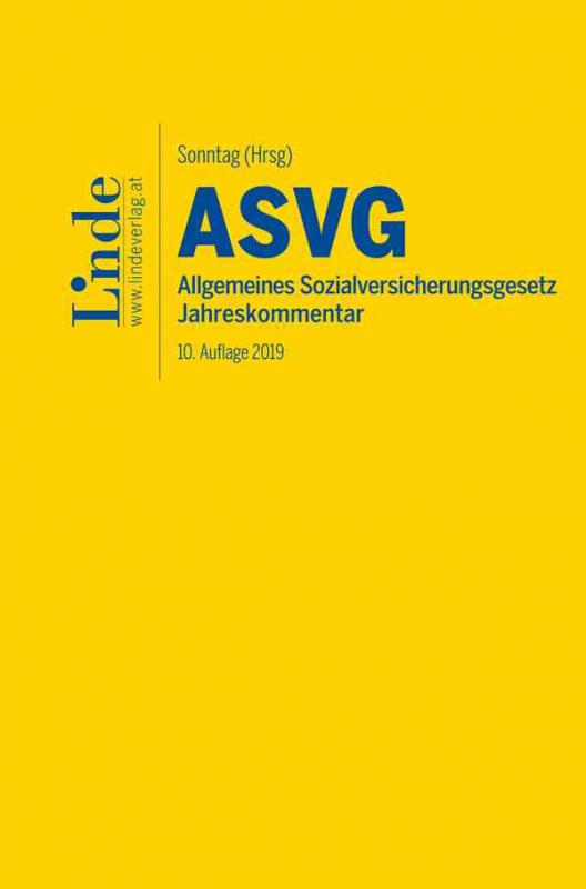 Cover-Bild ASVG | Allgemeines Sozialversicherungsgesetz 2019
