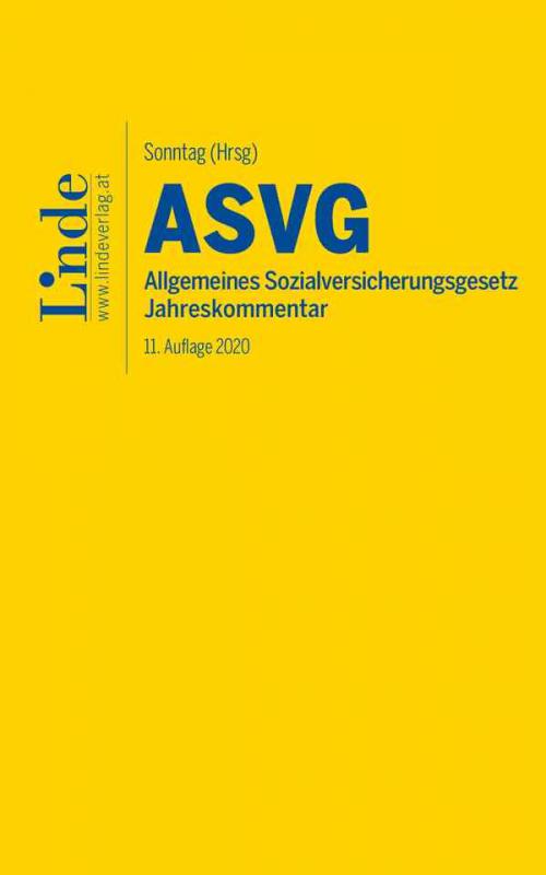 Cover-Bild ASVG | Allgemeines Sozialversicherungsgesetz 2020