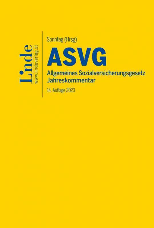Cover-Bild ASVG | Allgemeines Sozialversicherungsgesetz 2023