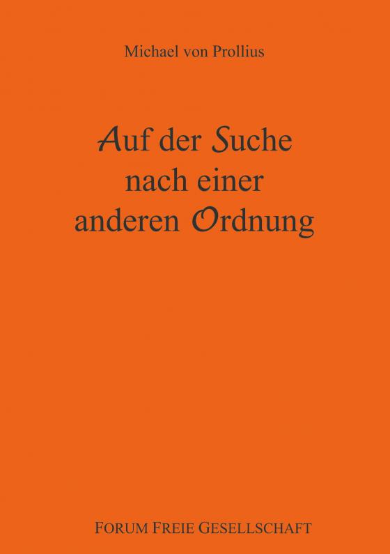 Cover-Bild Auf der Suche nach einer anderen Ordnung