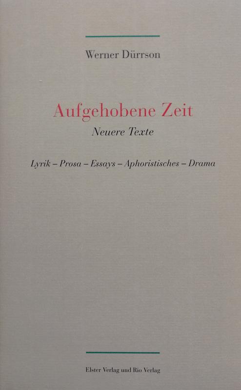 Cover-Bild Aufgehobene Zeit