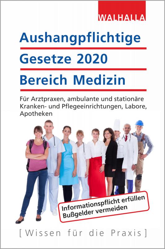 Cover-Bild Aushangpflichtige Gesetze 2020 Bereich Medizin