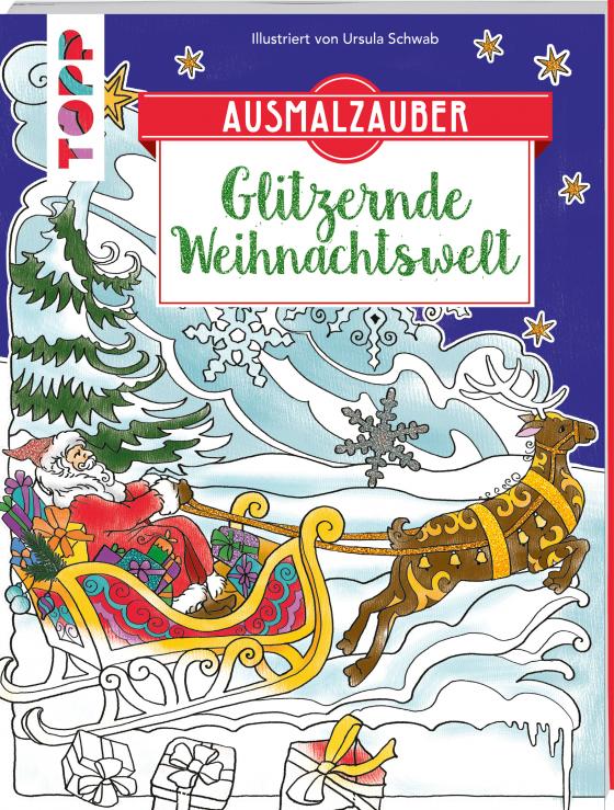 Cover-Bild Ausmalzauber - Glitzernde Weihnachtswelt