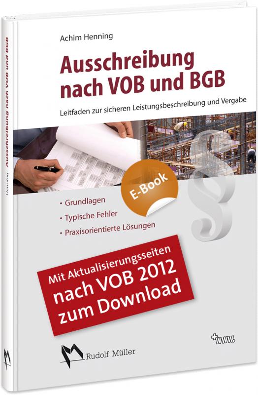 Cover-Bild Ausschreibungnach VOB und BGB