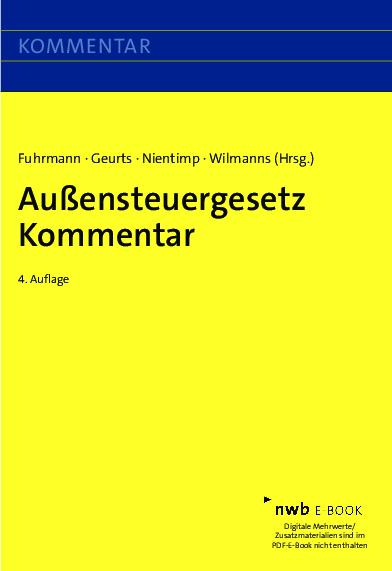 Cover-Bild Außensteuergesetz Kommentar
