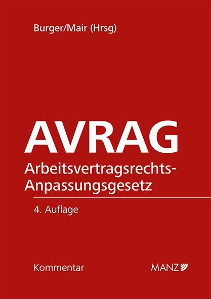 Cover-Bild AVRAG - Arbeitsvertragsrechts- Anpassungsgesetz