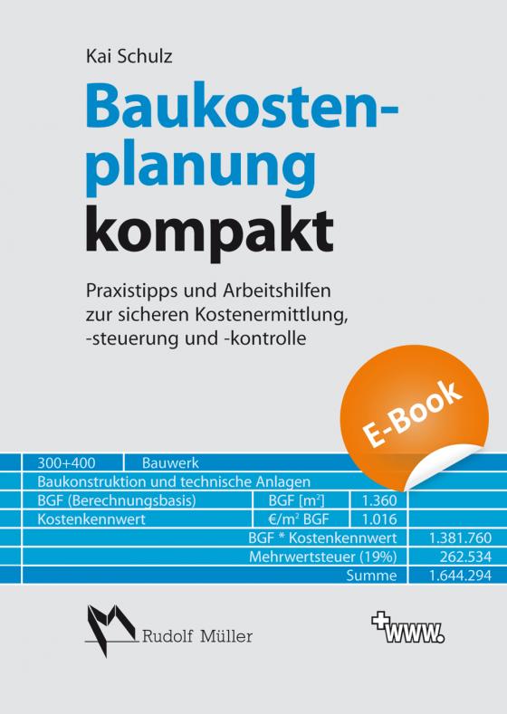 Cover-Bild Baukostenplanung kompakt - E-Book (PDF)