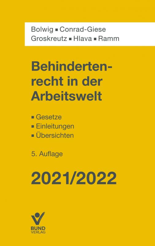 Cover-Bild Behindertenrecht in der Arbeitswelt