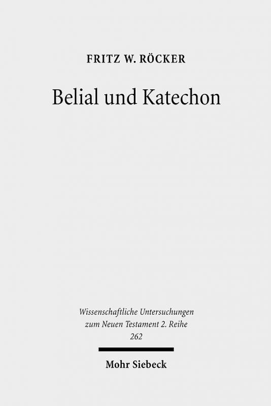 Cover-Bild Belial und Katechon
