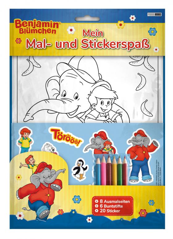 Cover-Bild Benjamin Blümchen: Mein Mal- und Stickerspaß