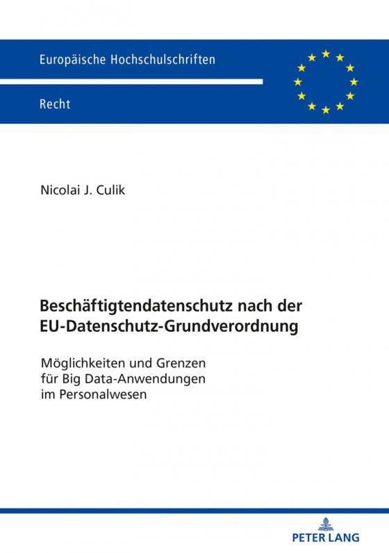Cover-Bild Beschäftigtendatenschutz nach der EU-Datenschutz-Grundverordnung