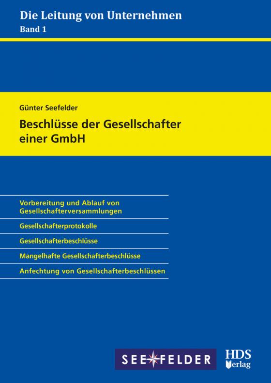 Cover-Bild Beschlüsse der Gesellschafter einer GmbH