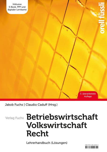 Cover-Bild Betriebswirtschaft / Volkswirtschaft / Recht - Lehrerhandbuch