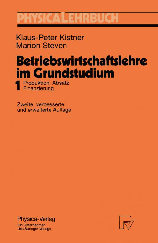 Cover-Bild Betriebswirtschaftslehre im Grundstudium