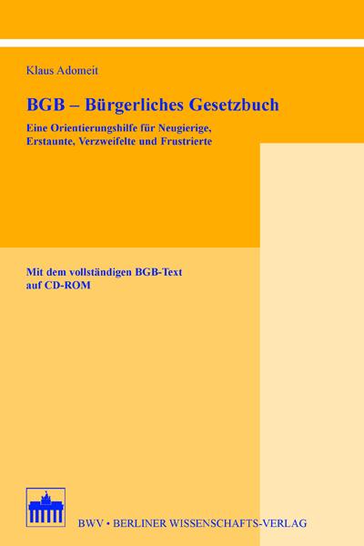 Cover-Bild BGB - Bürgerliches Gesetzbuch