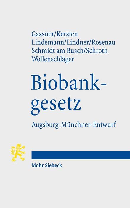 Cover-Bild Biobankgesetz