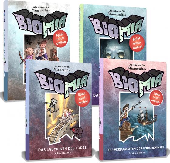 Cover-Bild BIOMIA Collection - 4 Abenteuerromane für Minecrafter