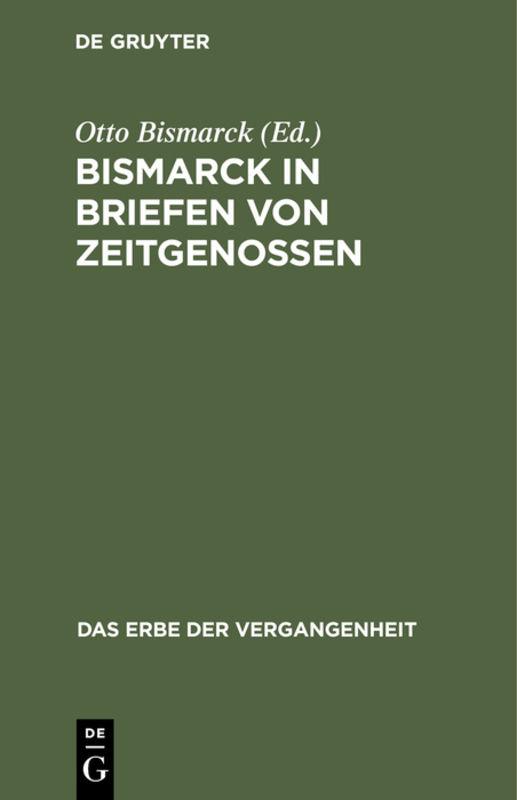 Cover-Bild Bismarck in Briefen von Zeitgenossen