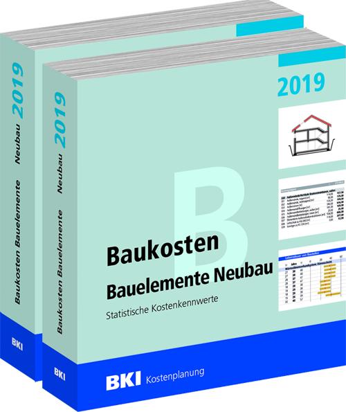 Cover-Bild BKI Baukosten Gebäude + Bauelemente Neubau 2019 - Kombi Teil 1-2