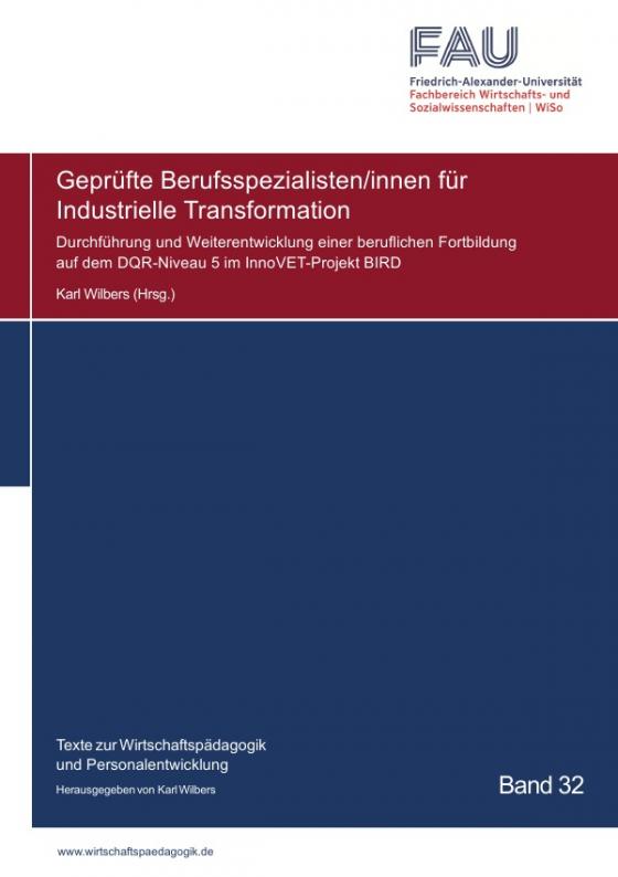 Cover-Bild Blaue Reihe / Berufsspezialisten/innen für Industrielle Transformation