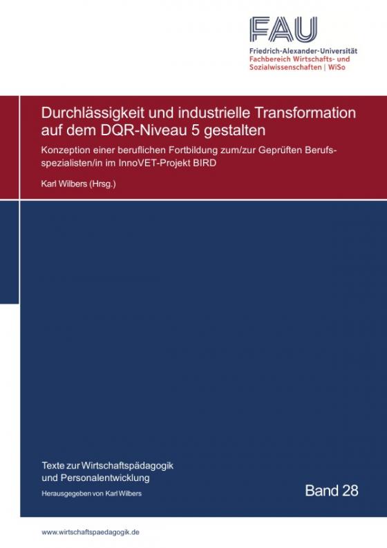 Cover-Bild Blaue Reihe / Durchlässigkeit und industrielle Transformation auf dem DQR-Niveau 5 gestalten