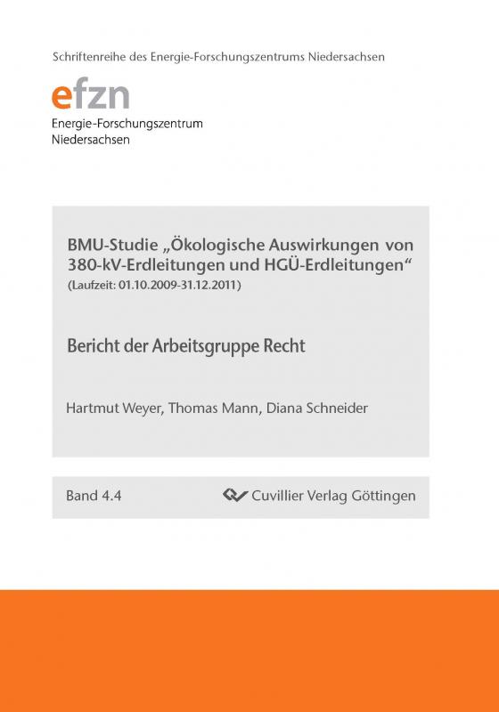 Cover-Bild BMU-Studie "Ökologische Auswirkungen von 380-kV-Erdleitungen und HGÜ-Erdleitungen"