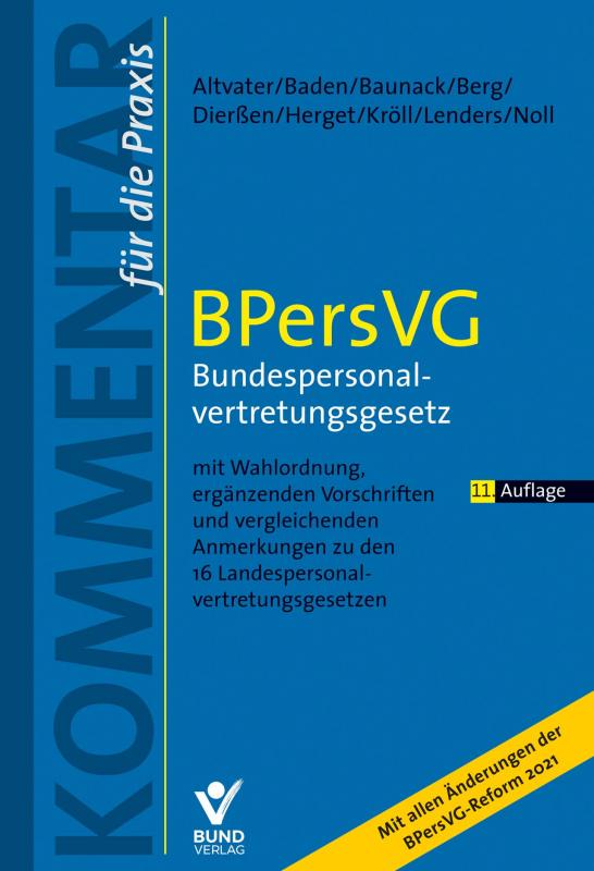 Cover-Bild BPersVG – Bundespersonalvertretungsgesetz
