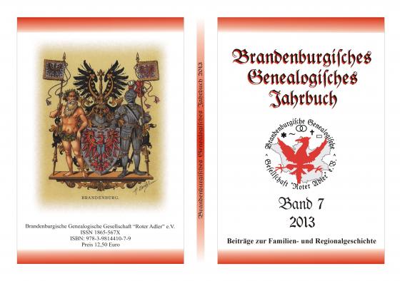 Cover-Bild Brandenburgisches Genealogisches Jahrbuch (BGJ) / Brandenburgisches Genealogisches Jahrbuch 2013