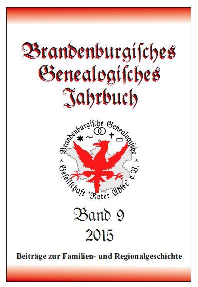 Cover-Bild Brandenburgisches Genealogisches Jahrbuch (BGJ) / Brandenburgisches Genealogisches Jahrbuch 2015