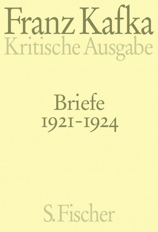 Cover-Bild Briefe 1921-1924