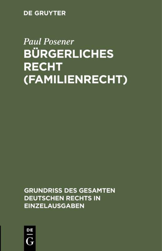 Cover-Bild Bürgerliches Recht (Familienrecht)