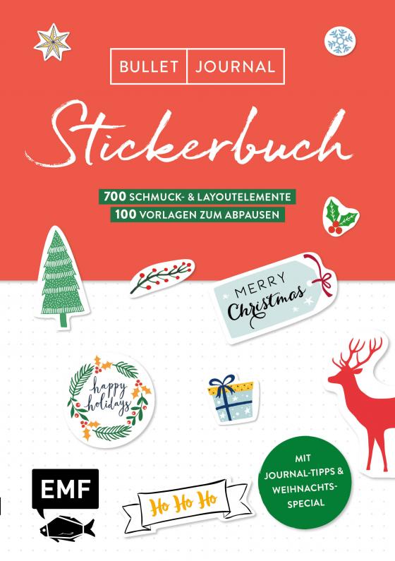 Cover-Bild Bullet Journal – Stickerbuch Merry Christmas: 700 weihnachtliche Schmuckelemente