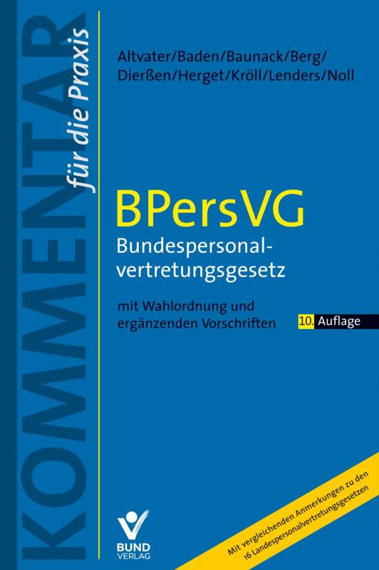 Cover-Bild Bundespersonalvertetungsgesetz