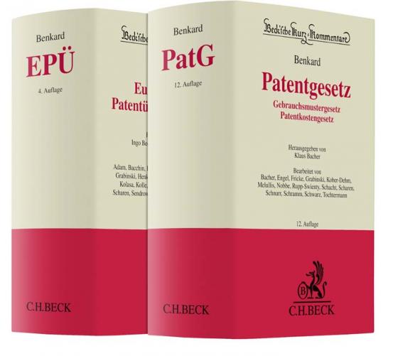 Cover-Bild Bundle Benkard, Patentgesetz + Benkard, Europäisches Patentübereinkommen