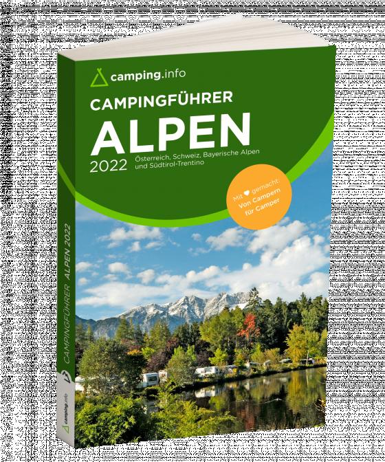 Cover-Bild camping.info Campingführer Alpen 2022