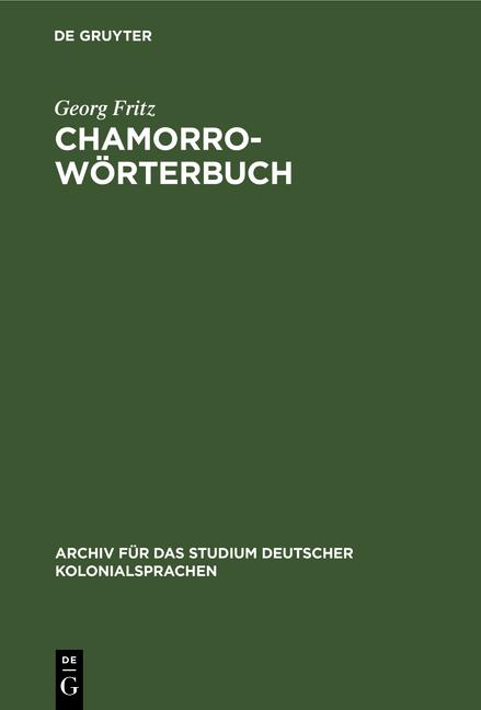 Cover-Bild Chamorro-Wörterbuch