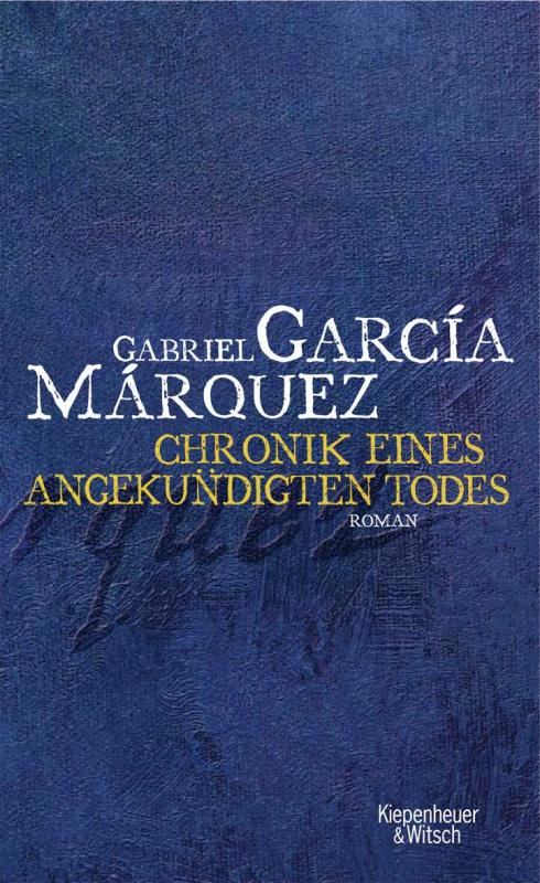 Cover-Bild Chronik eines angekündigten Todes