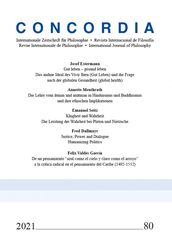 Cover-Bild Concordia – Internationale Zeitschrift für Philosophie Heft 80