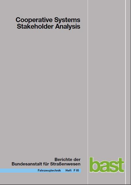 Cover-Bild Cooperative Systems Stakeholder Analysis