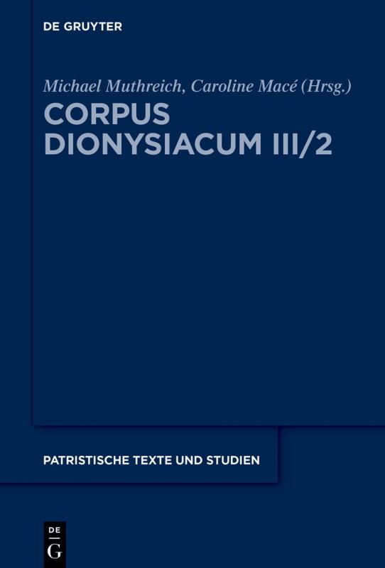 Cover-Bild Corpus Dionysiacum III/2