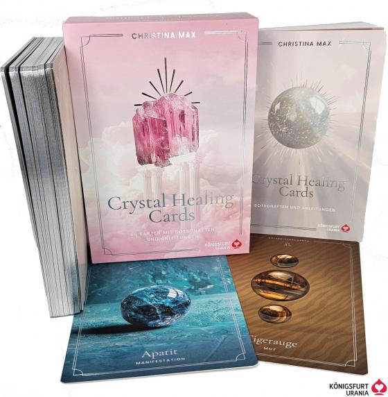 Cover-Bild Crystal Healing Cards - 44 Karten mit Botschaften und Anleitung (Heilsteine, Edelsteine, Kristalle - Bedeutung und Anwendung)